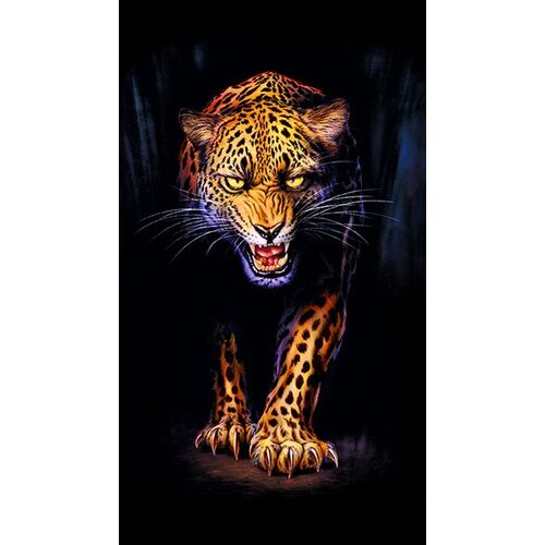 Animal Kingdom Digital Wild Leopard Panel 692-86