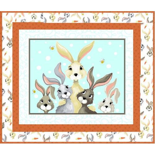 Harold the Hare Bunny Rabbit Quilt Panel Kit