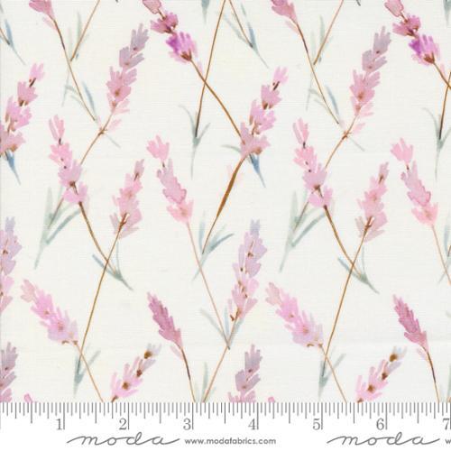 Moda Blooming Lovely Lavender Floral White 16975 11