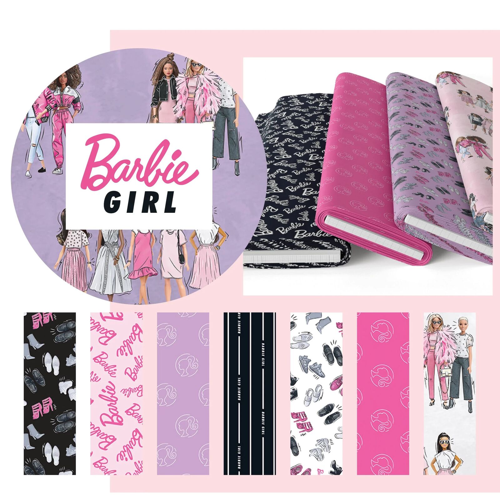 Barbie Girl Novelty Fabric by Riley Blake Quilting Clothing