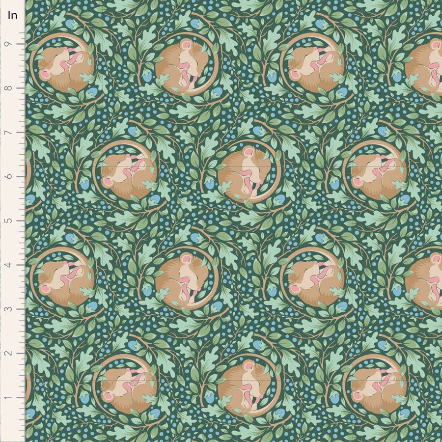 Tilda Fabric - Hibernation - Autumn Bloom Sage