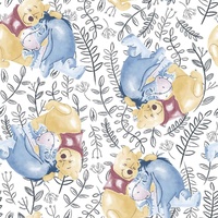Winnie the Pooh & His Friends FLANNEL fabric – Fabric Design Treasures