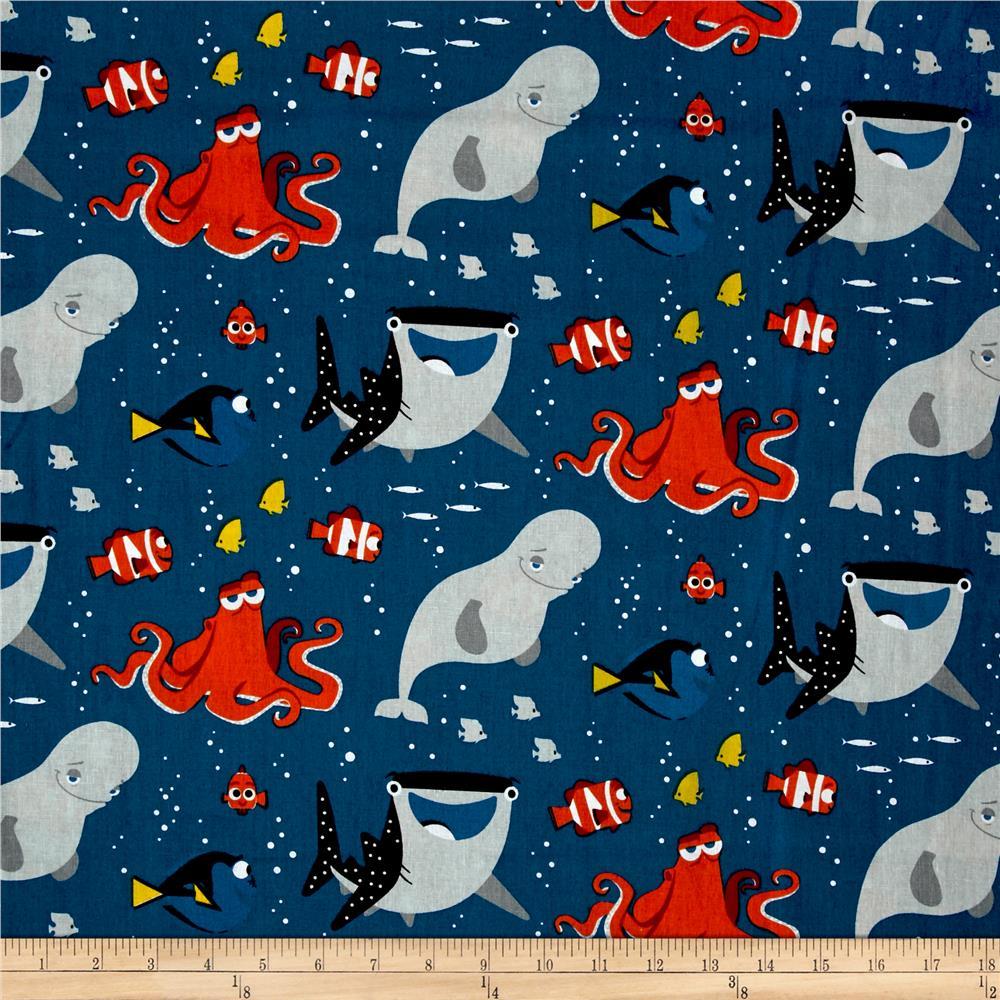 Licensed Disney Finding Dory fabric by Springs Creative features Dory ...