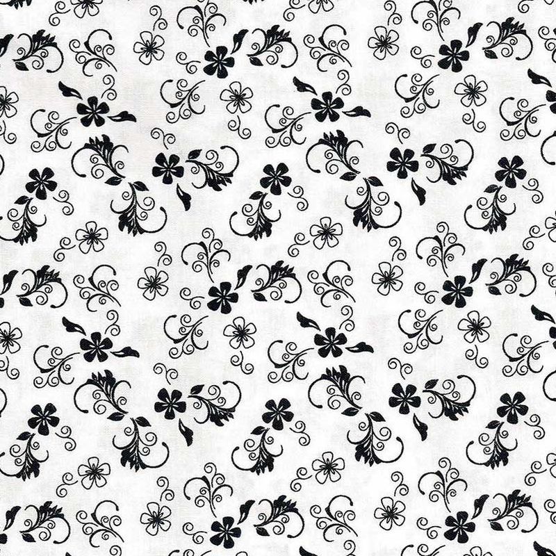 Black White Collection quilt fabric by Kennard and Kennard features