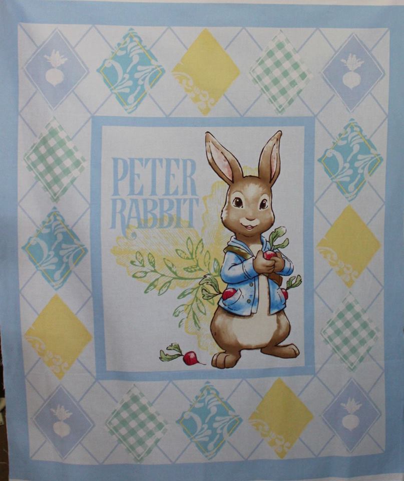 The Oz Material Girls Australia - Rare Beatrix Potter Quilt Fabric Panel