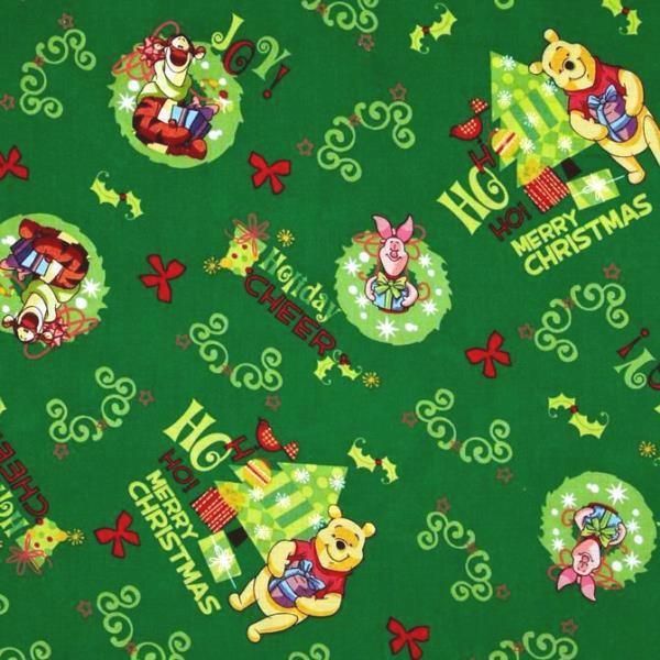 3 New WINNIE The POOH Green CHRISTMAS 20sqft WRAPPING Paper Eeyore TIGGER Lights 