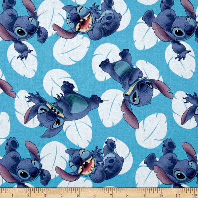 Disney Stitch Material, Disney Cotton Fabric