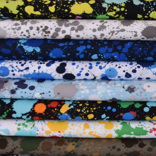 Paint Splatter Quilt Fabric by Robert Kaufman - The Oz Material Girls