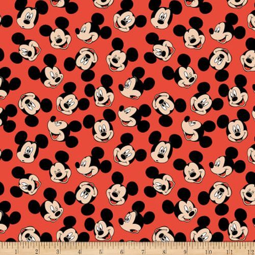 Licensed Disney Novelty Fabric - Mickey and Minnie Mouse - by Springs