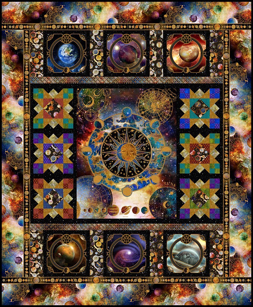 Cosmos Universe Quilting Fabric by Jason Yenter for In the Beginning