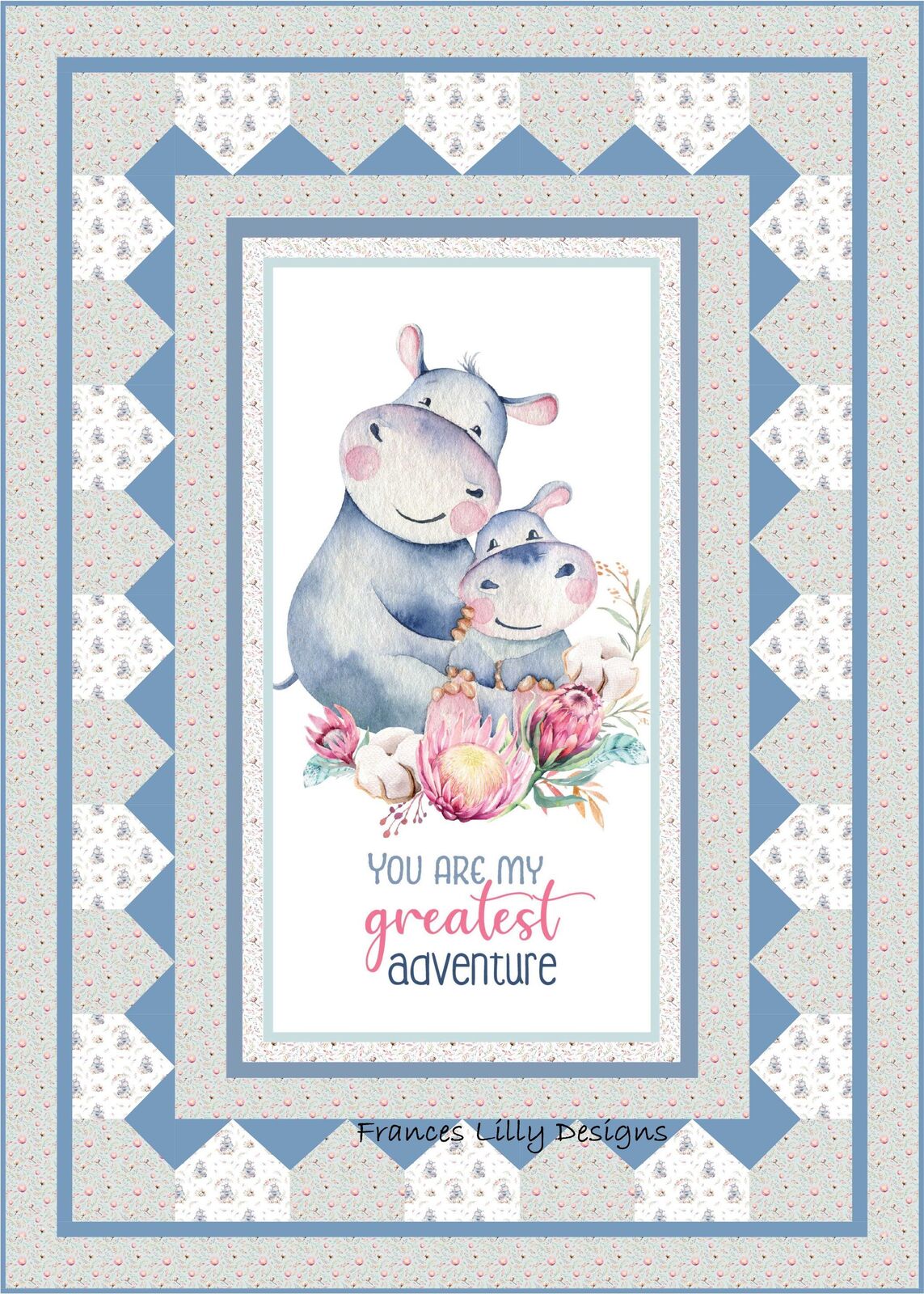 Precious Time A Mother's Love Quilt Pattern Hippo 