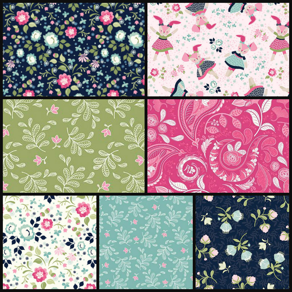 Boho Blooms- Studio E - Quilting Fabric - The Oz Material Girls Australia