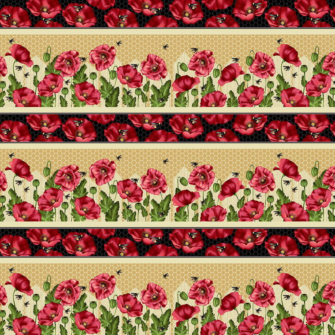 Bloomin Poppies by Jan Mott for Henry Glass Fabrics - Quilting-Aprons ...