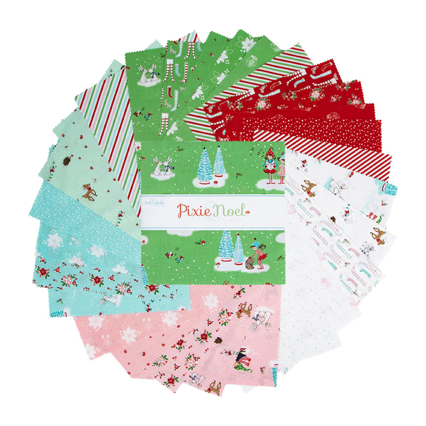 Pixie Noel 2 Christmas Fabric by Riley Blake Quilting, Home