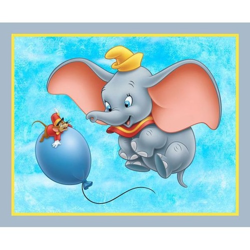 Licensed Disney Dumbo Elephant Panel