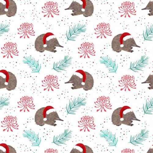 Aussie Christmas Echidnas White