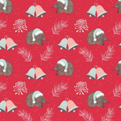 Aussie Christmas Echidnas Red