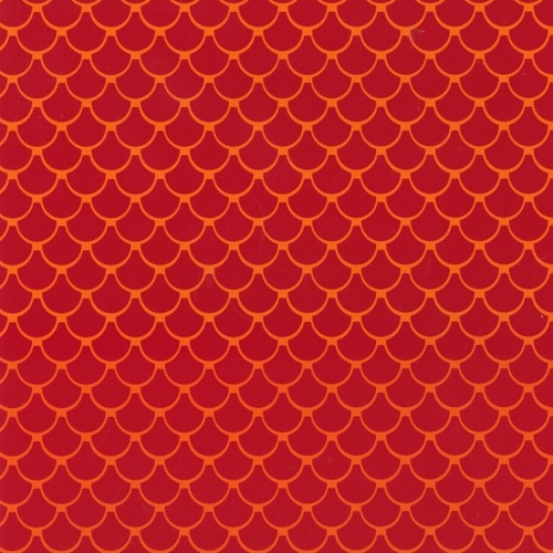 Little Noah Scallop Tiles Red