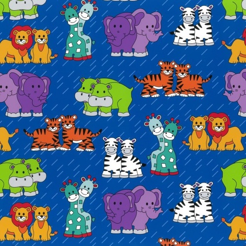 Little Noah Animals Royal Blue