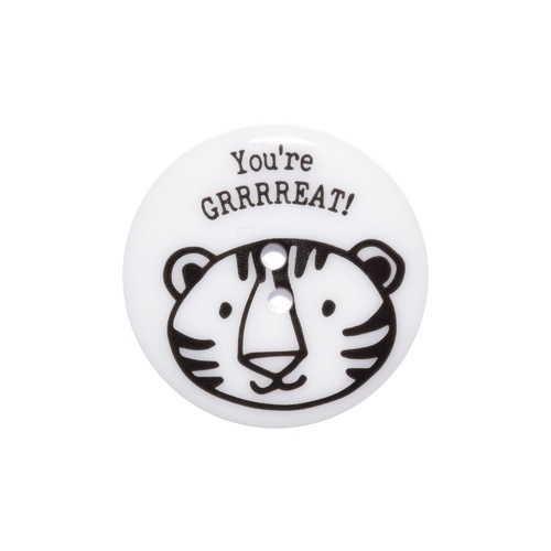 Button Your Great Tiger 38mm