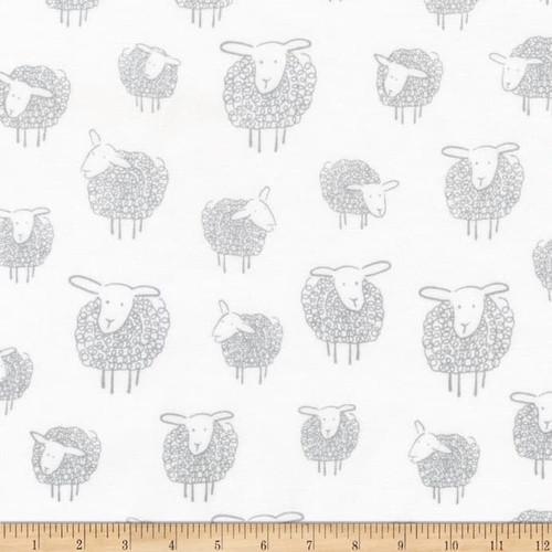 Baa Baa Wooley Sheep White