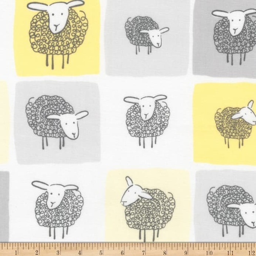 Baa Baa Wooley Sheep Patch Yellow