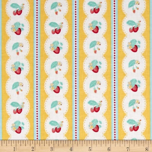 The Shabby Strawberry Stripe Yellow