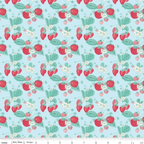 The Shabby Strawberry Strawberries Blue