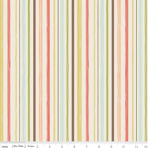Woodland Spring Stripe Cream
