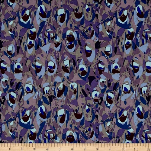 Organica Peacock Abstract Purple