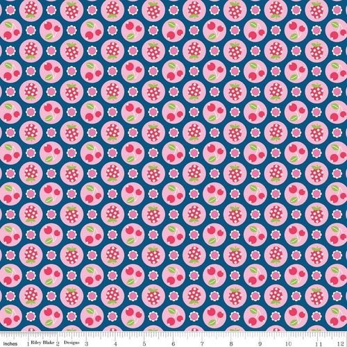 Flutterberry Berries Navy