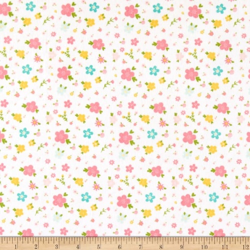 Sweet Baby Girl Flowers White