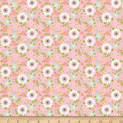 Sweet Baby Girl Flower Garden Pink
