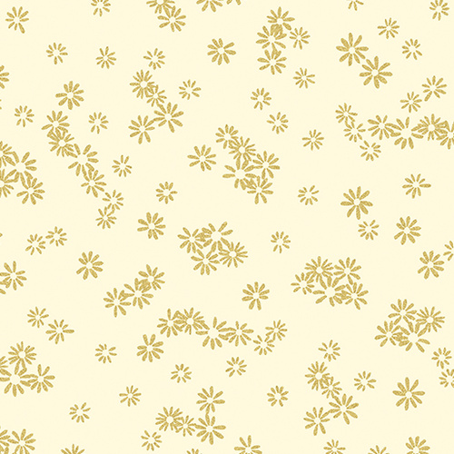 Metallic Mixers Flowers Cream Gold 907
