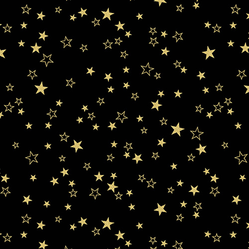 Metallic Mixers Stars Black Gold 739