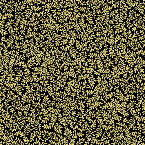 Metallic Mixers Leaves Black Gold 699