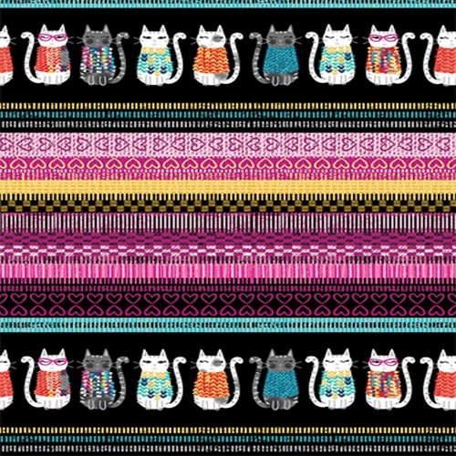 Knit Together Cat Stripe