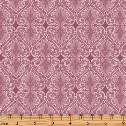 Totally Tulips Damask Dark Pink