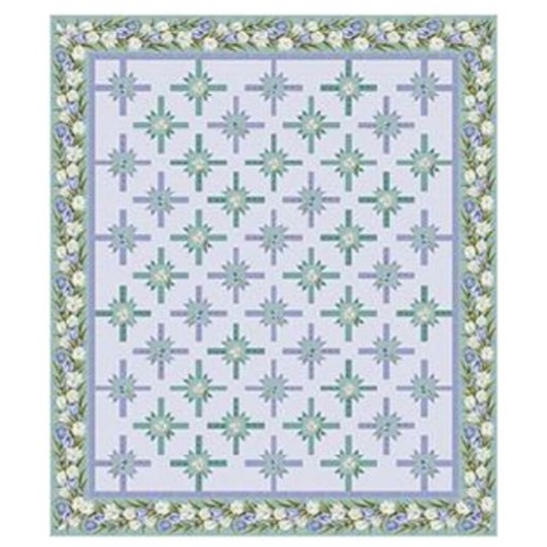 Totally Tulips to the T Quilt Kit Teal