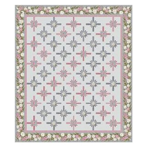 Totally Tulips to the T Quilt Kit Grey