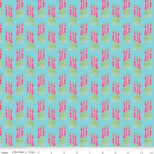Sweet Melody Tall Flowers Blue