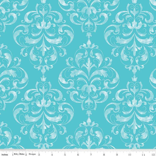Sweet Melody Damask Blue