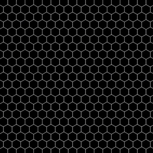Queen Bee Honeycomb Hexi Black