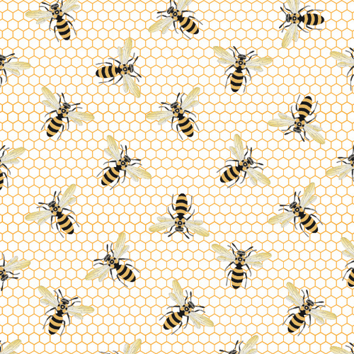 Queen Bee Buzzing White