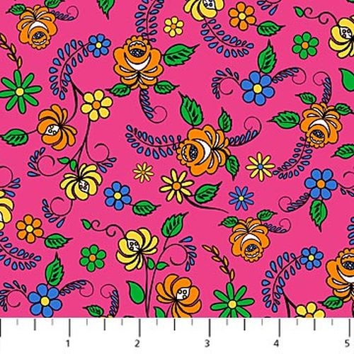 Nine Lives Floral Toss Pink
