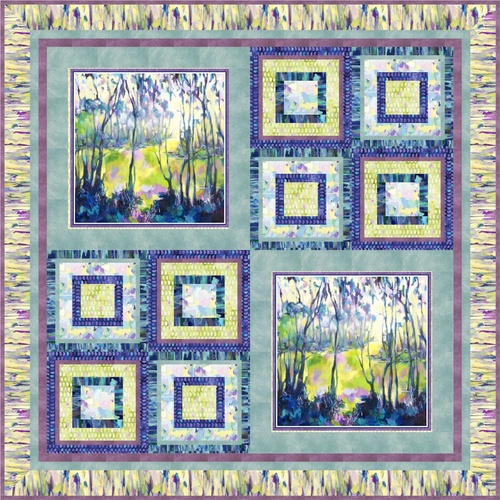 Naturesong Digital Quilt Kit Green