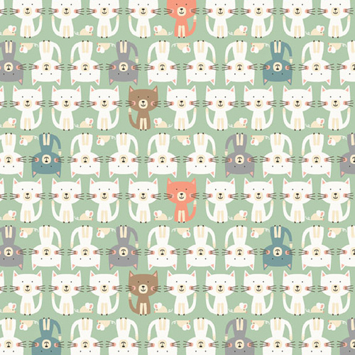 Cool Cats Parade Turquoise