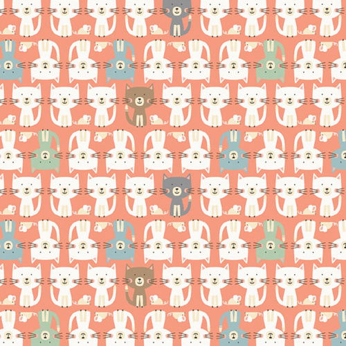 Cool Cats Parade Pinky Peach