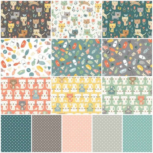 Cool Cats FQ Bundle Full Range