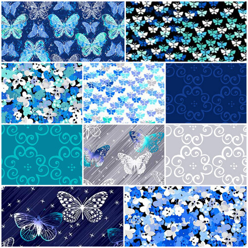 Social Butterfly FQ Bundle - 10 Designs